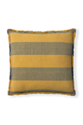 SQUARE CUSHION LINES OCHRE