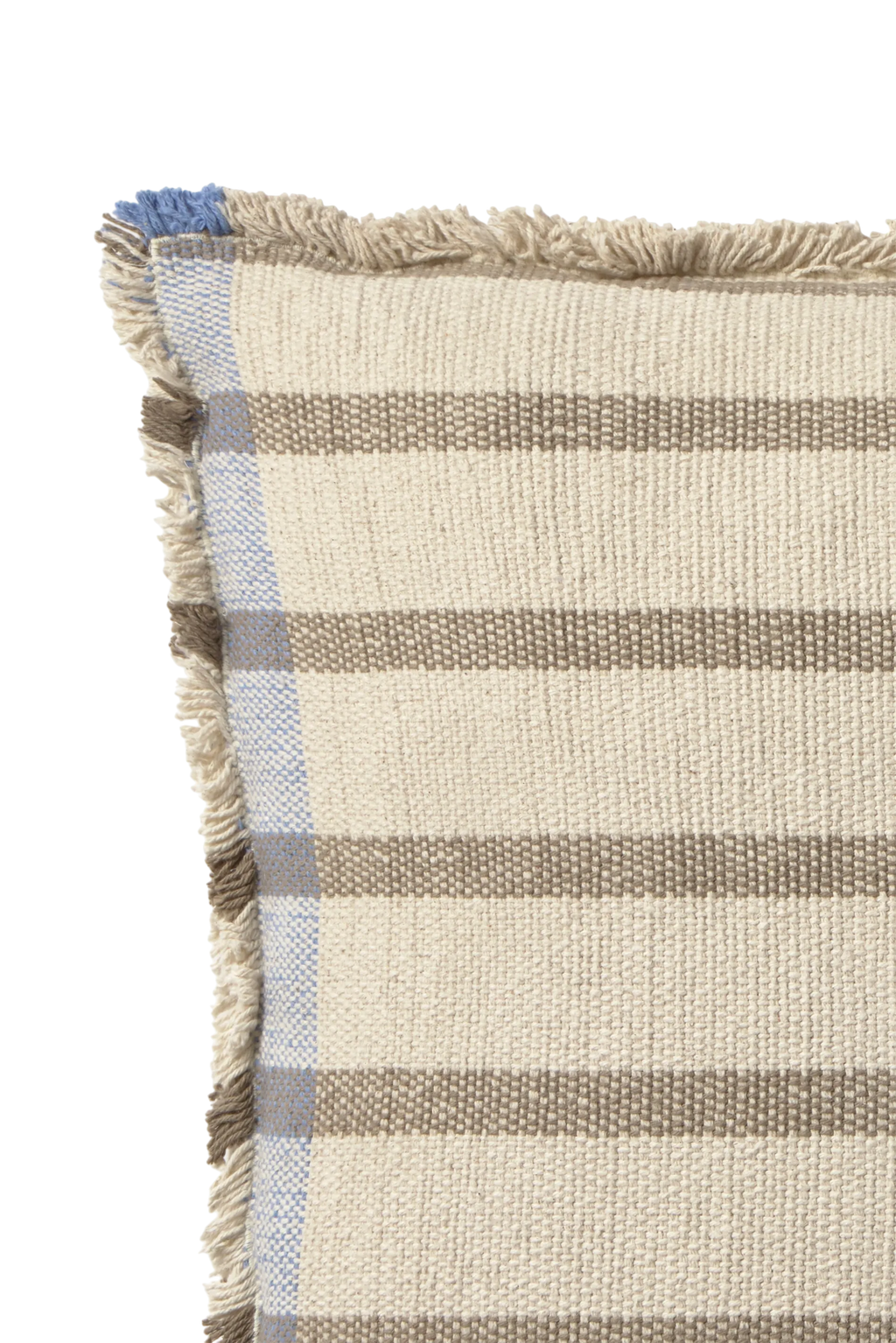 SQUARE CUSHION LINES BROWN