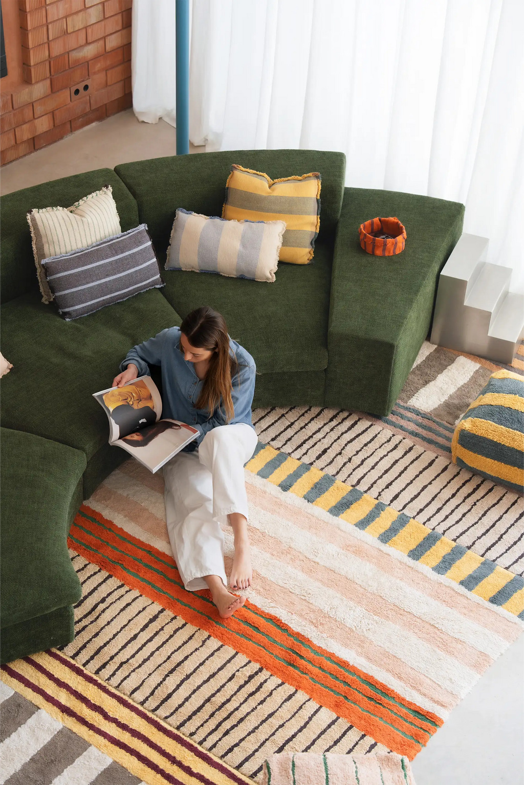 WASHABLE RUG COLOR ON CLAY  