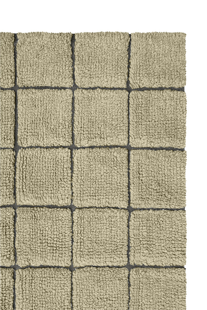 WOOL AREA RUG MOSAIC MOSS