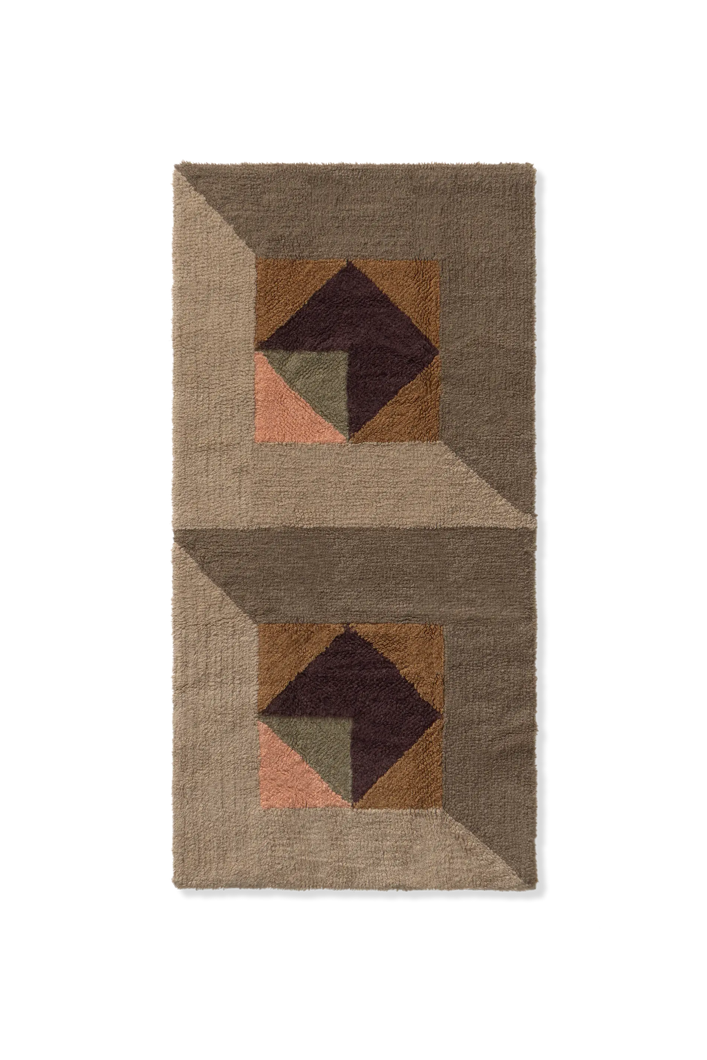 WOOL RUG TESSERA KHAKI SMALL