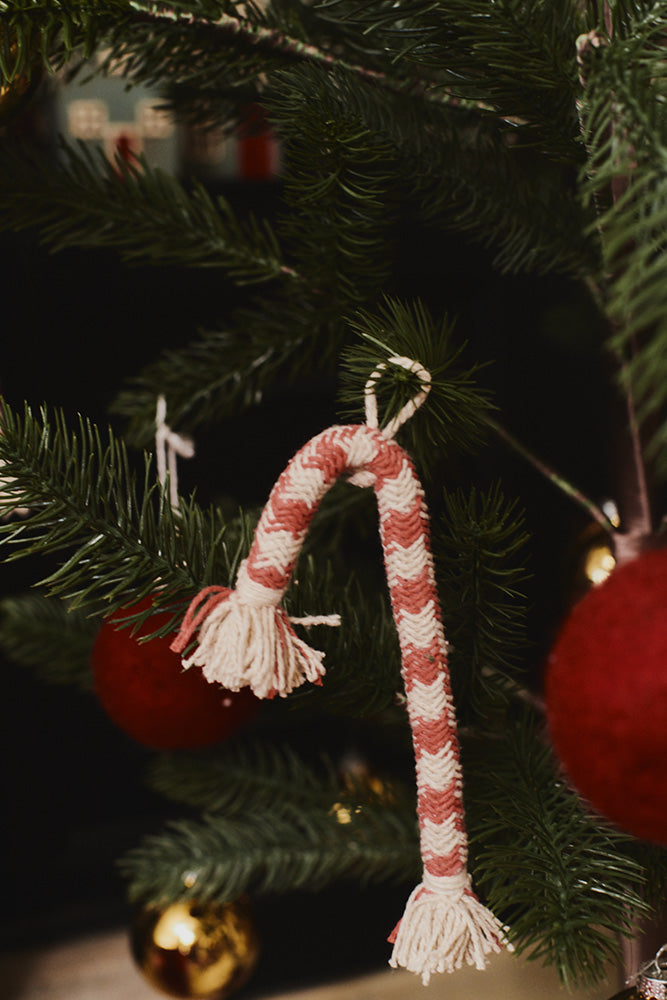 CANDY CANE ORNAMENTS (SET OF 4)