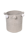 STORAGE BABY BASKET BUBBLY GREY
