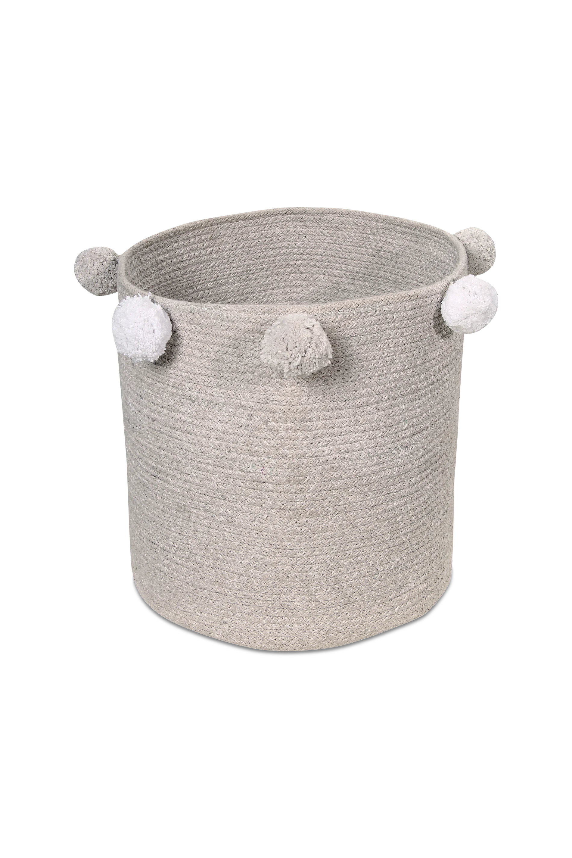 STORAGE BABY BASKET BUBBLY GREY