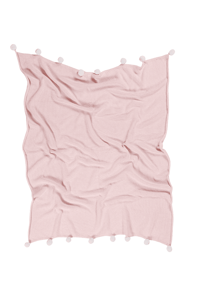 BABY BLANKET BUBBLY SOFT PINK-Throw Blanket-Lorena Canals-1
