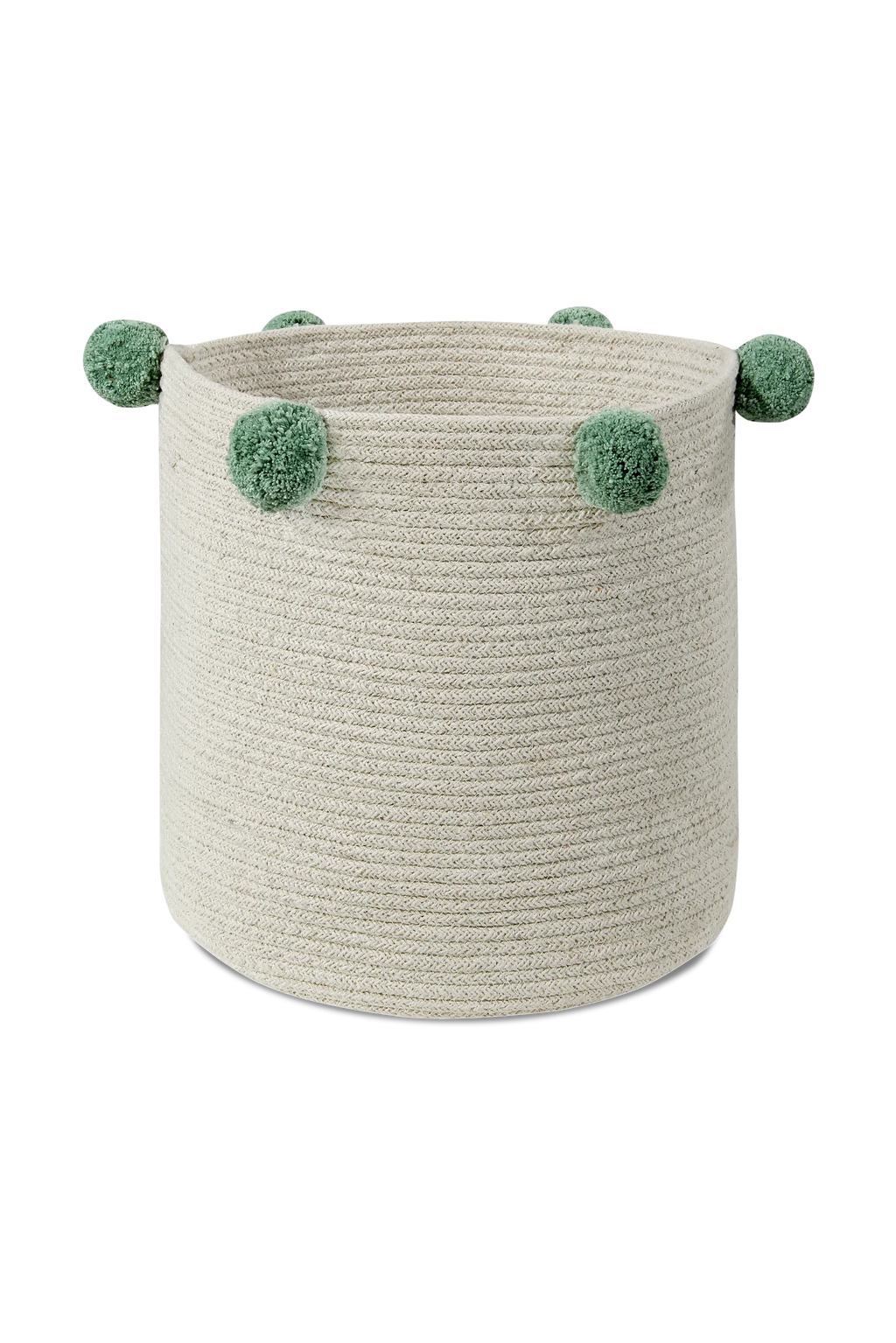 STORAGE BASKET BUBBLY NATURAL - GREEN