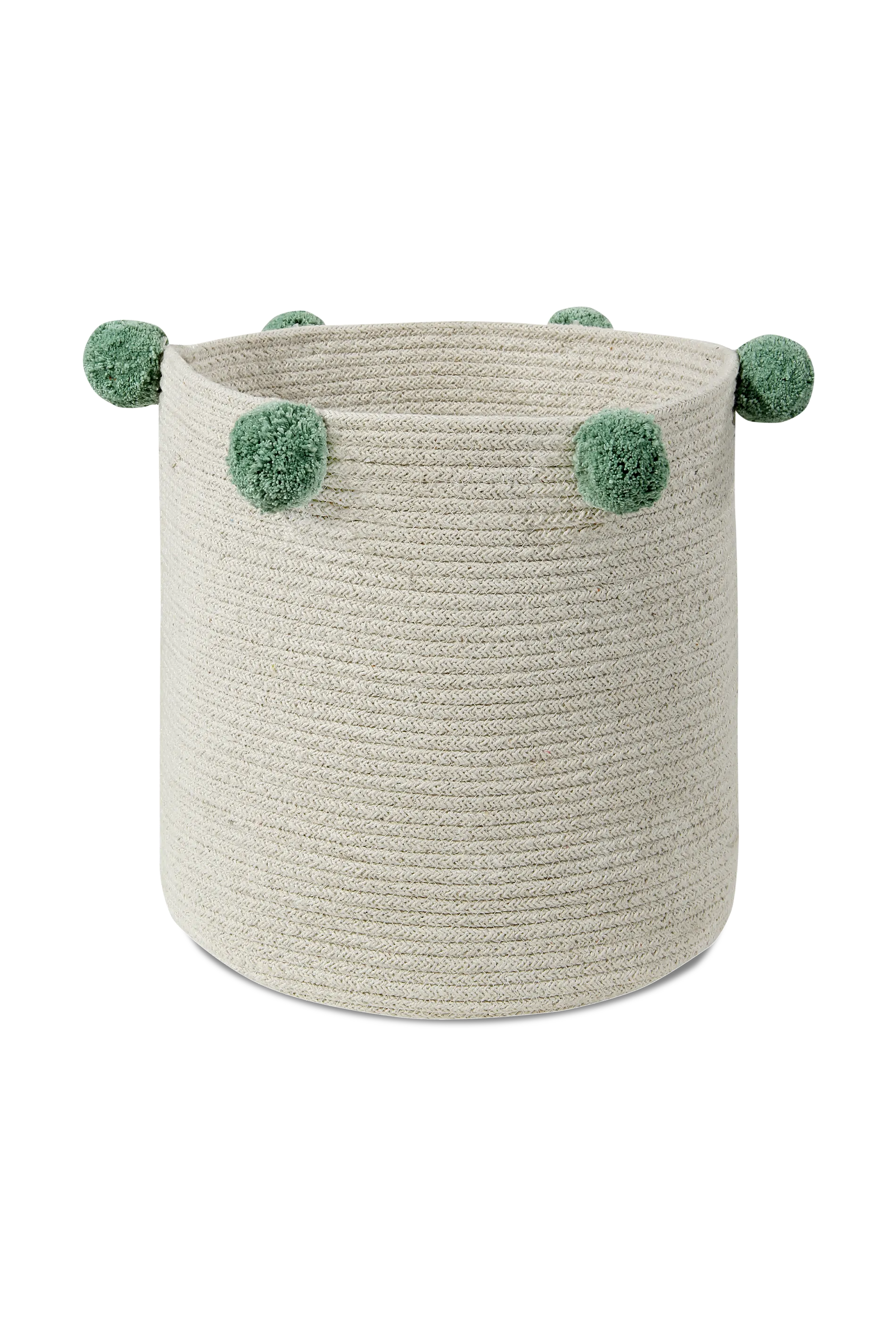 STORAGE BASKET BUBBLY NATURAL - GREEN
