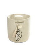 STORAGE BASKET LEAF NATURAL
