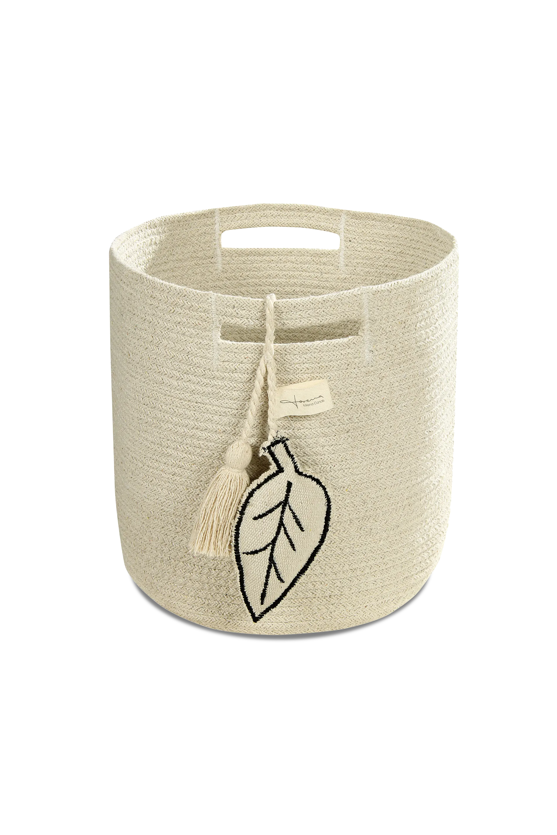 STORAGE BASKET LEAF NATURAL