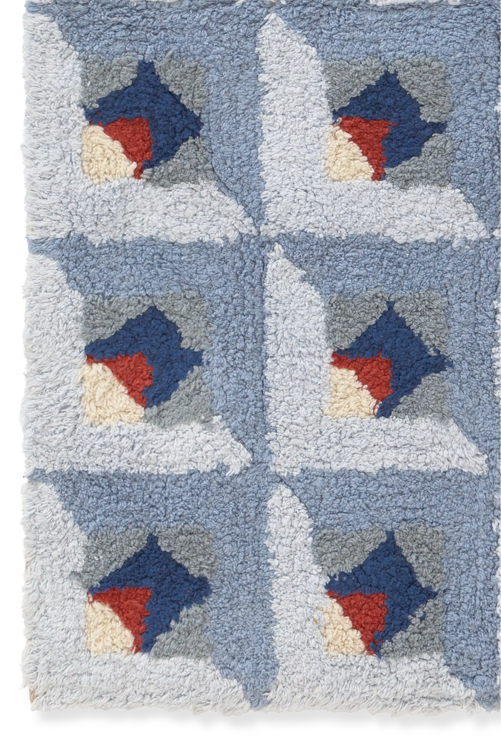 Bulgaria Pattern Easy BATHROOM COTTON RUG TESSERA BLUE – Lorena Canals | Official Website