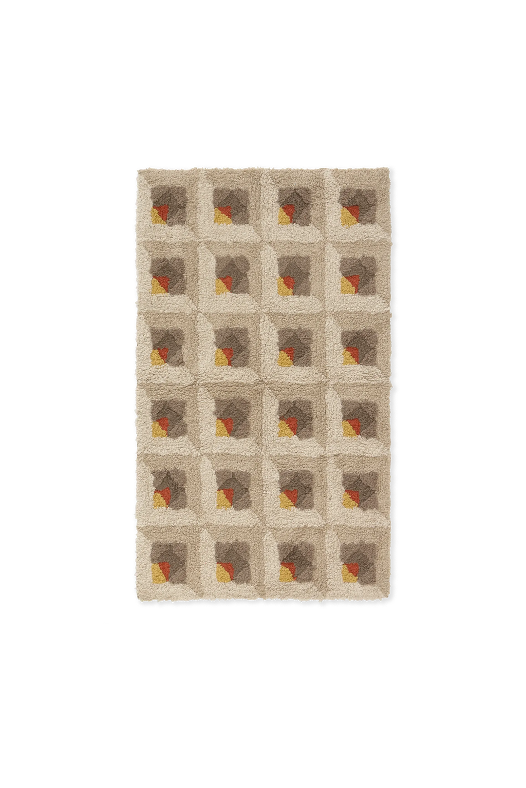 BATHROOM COTTON RUG TESSERA NATURAL