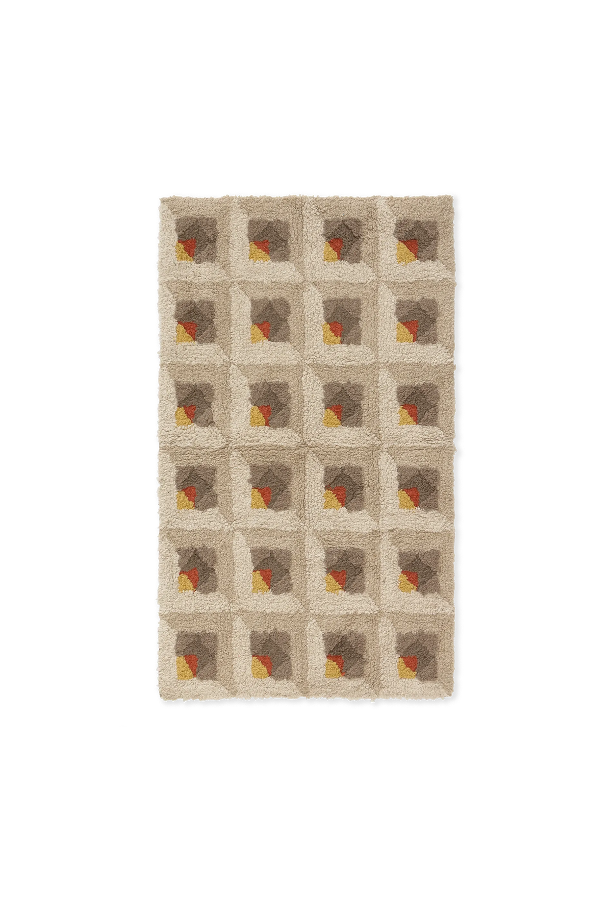 BATHROOM COTTON RUG TESSERA NATURAL