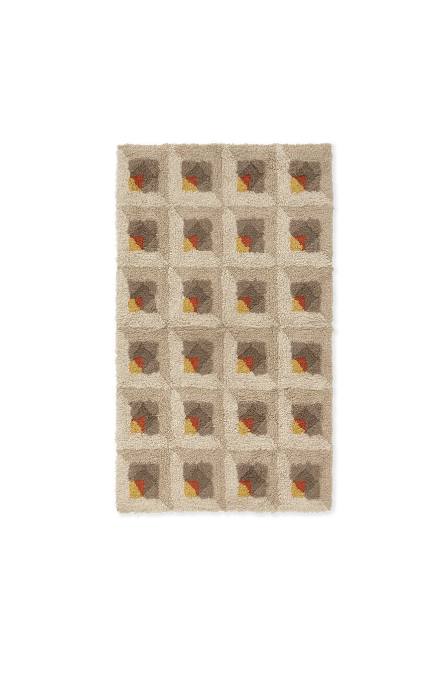 BATHROOM COTTON RUG TESSERA NATURAL