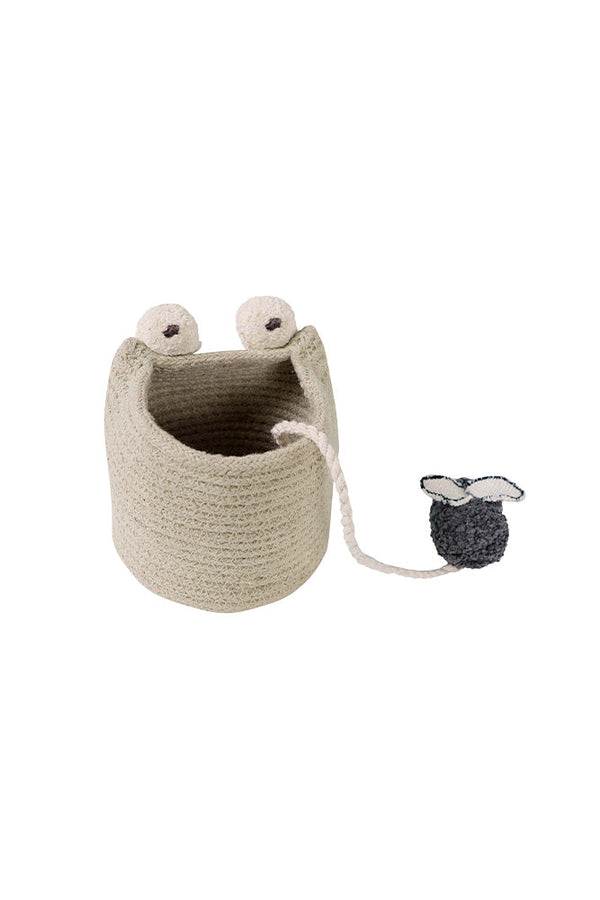 CUP & BALL BABY FROG TOY-Textile Toys-By Lorena Canals-1