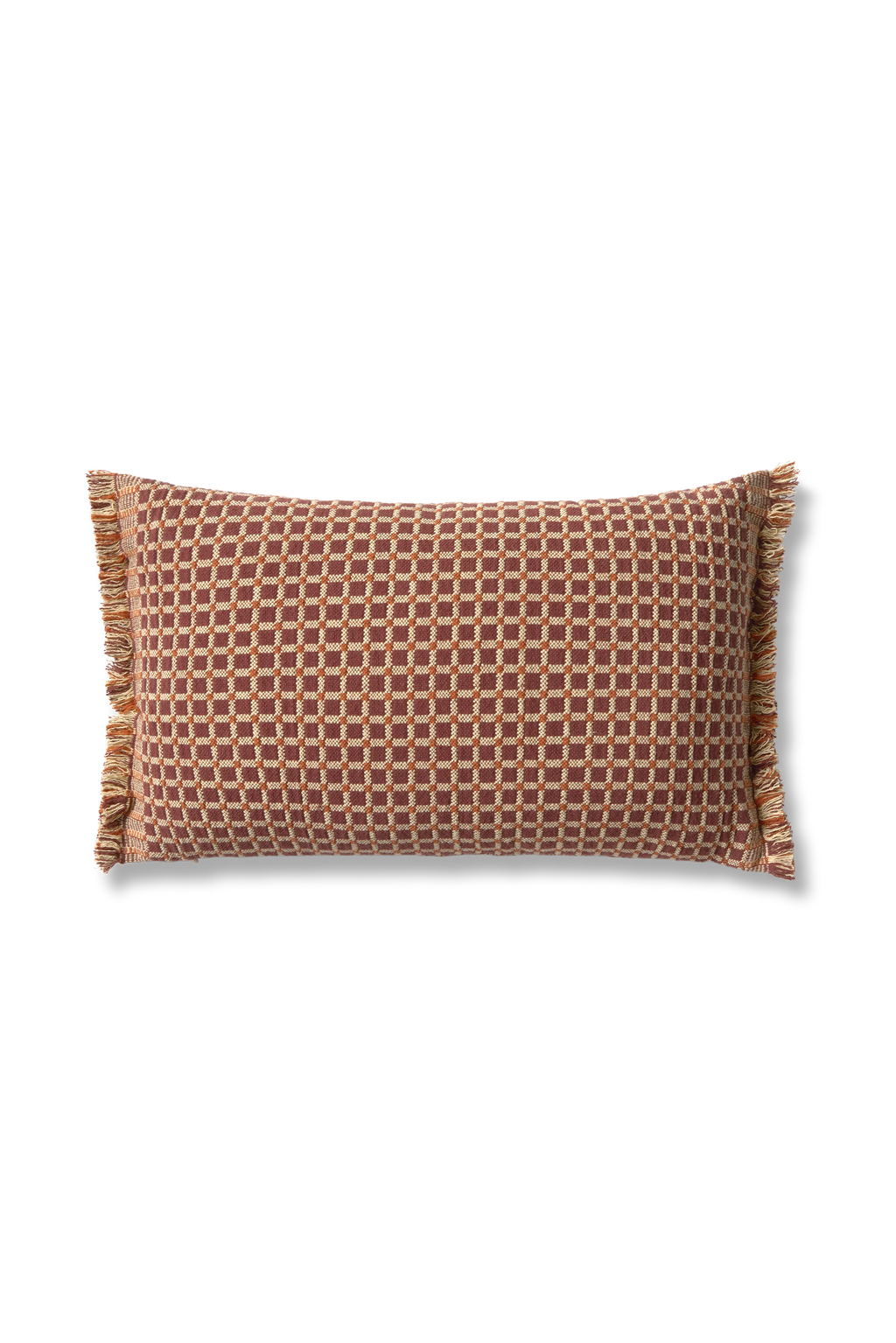 CUSHION CHECKER MARSALA