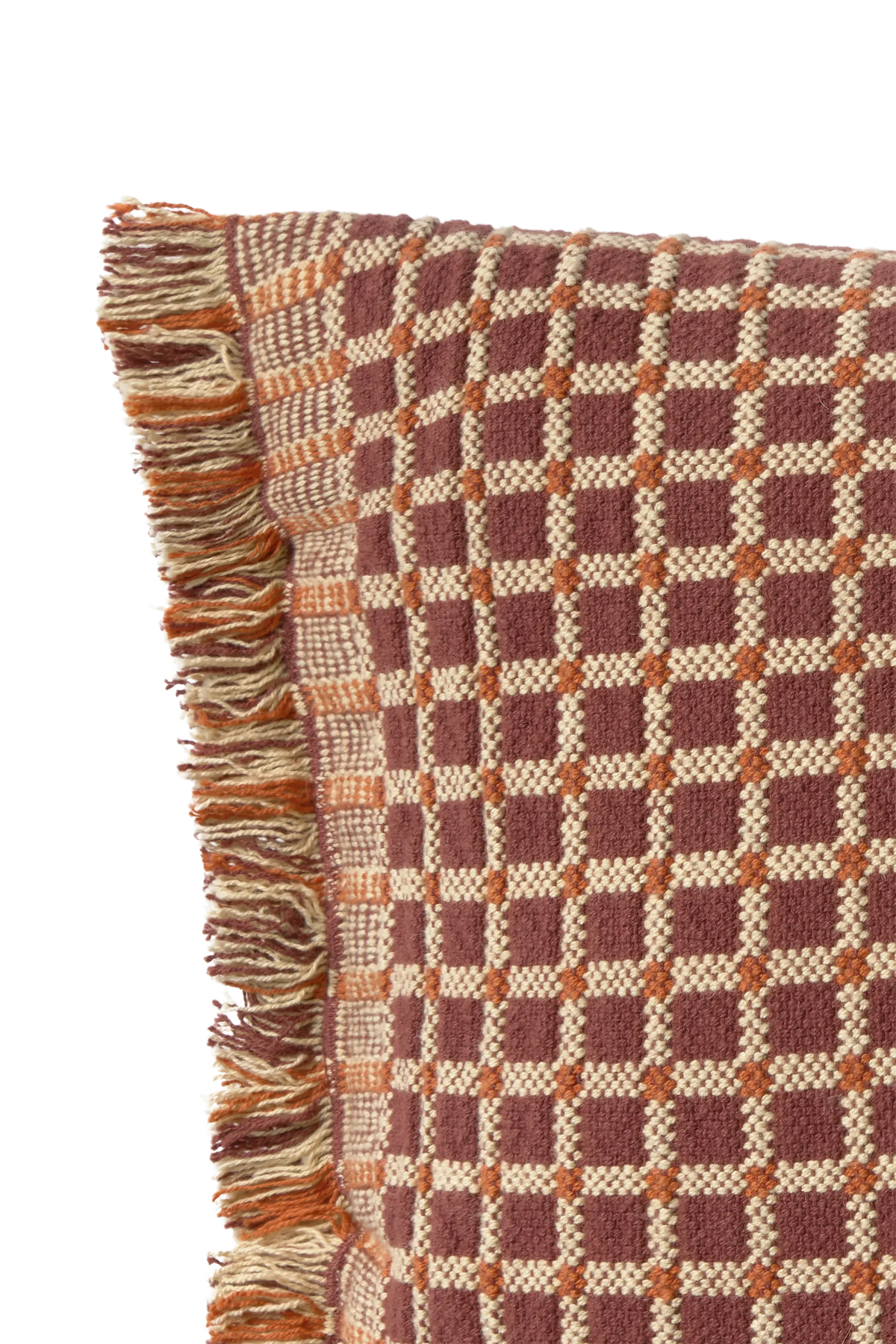 CUSHION CHECKER MARSALA