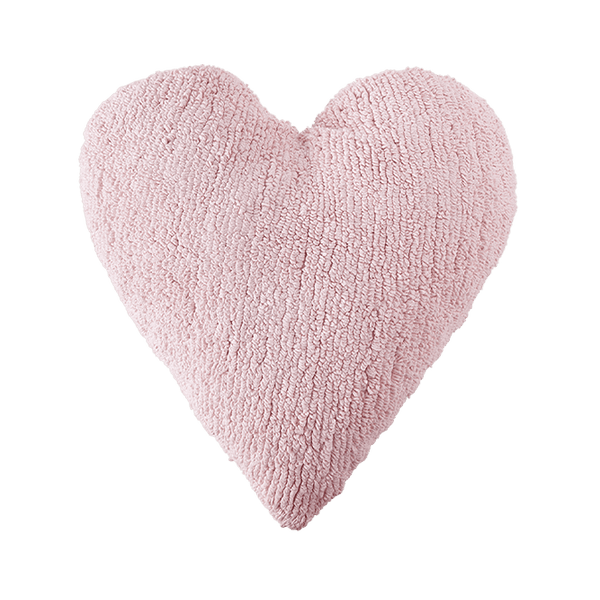 Pink heart shaped pillow fashion