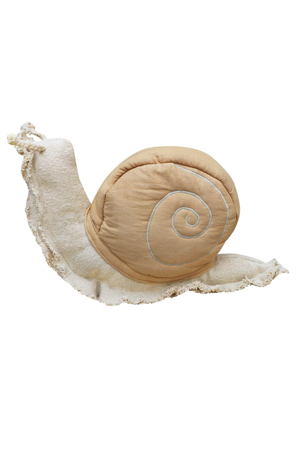 CUSHION LAZY SNAIL-Throw Pillows-By Lorena Canals-1