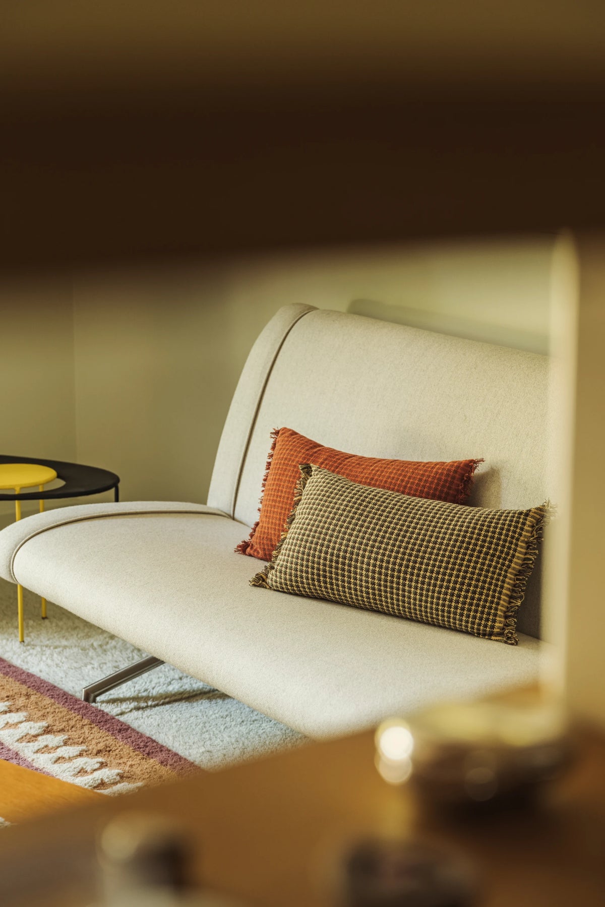 CUSHION PEPITA GREEN