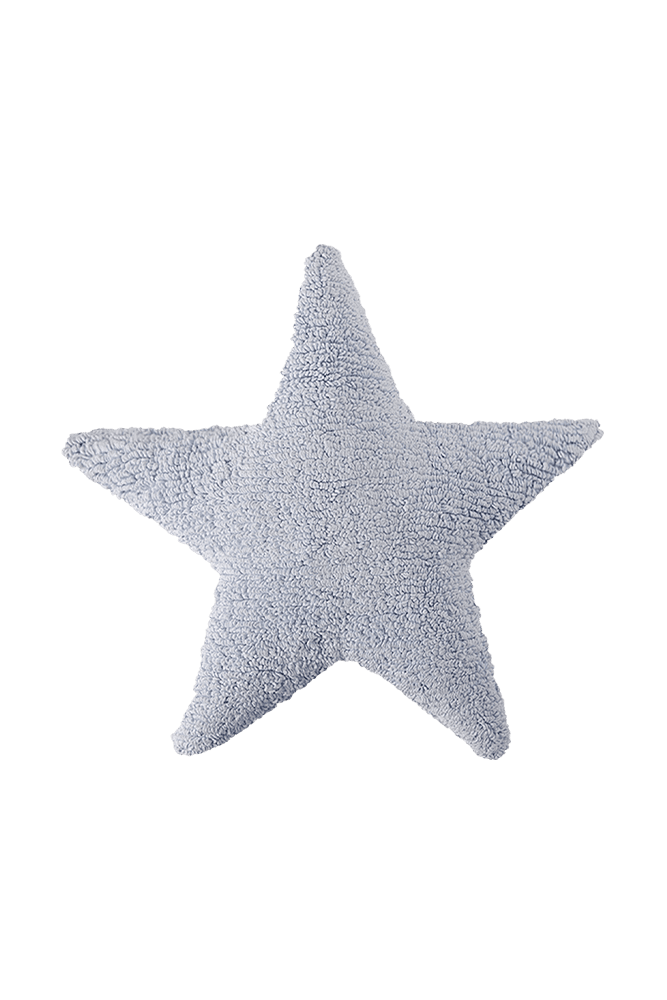 CUSHION STAR BLUE-Throw Pillows-Lorena Canals-1