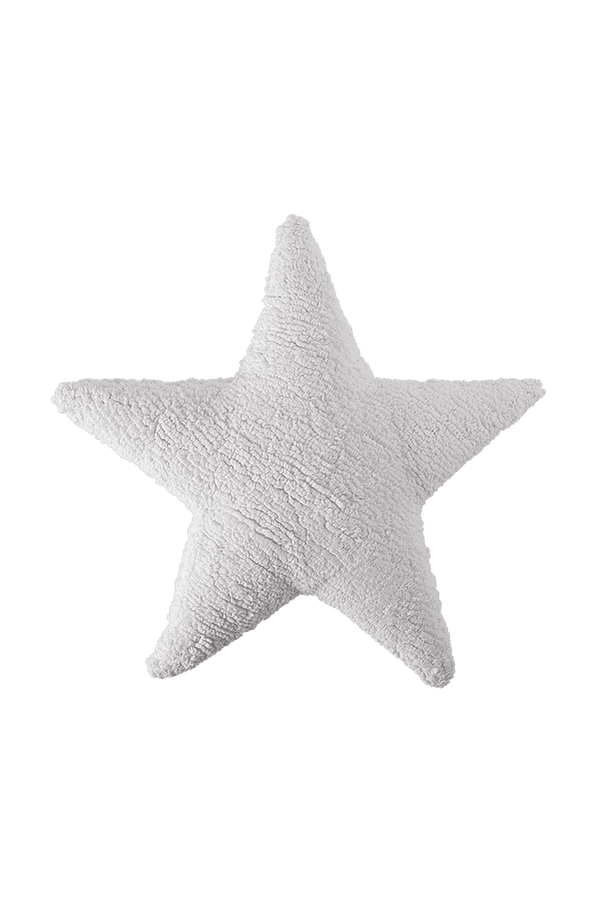 CUSHION STAR WHITE-Throw Pillows-Lorena Canals-1