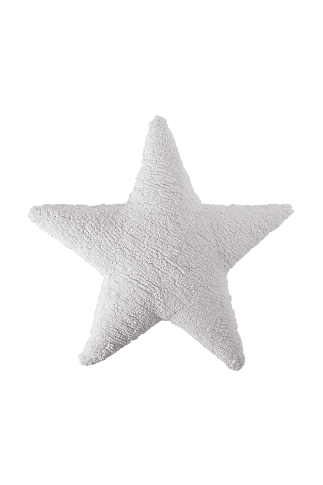 CUSHION STAR WHITE-Throw Pillows-Lorena Canals-1