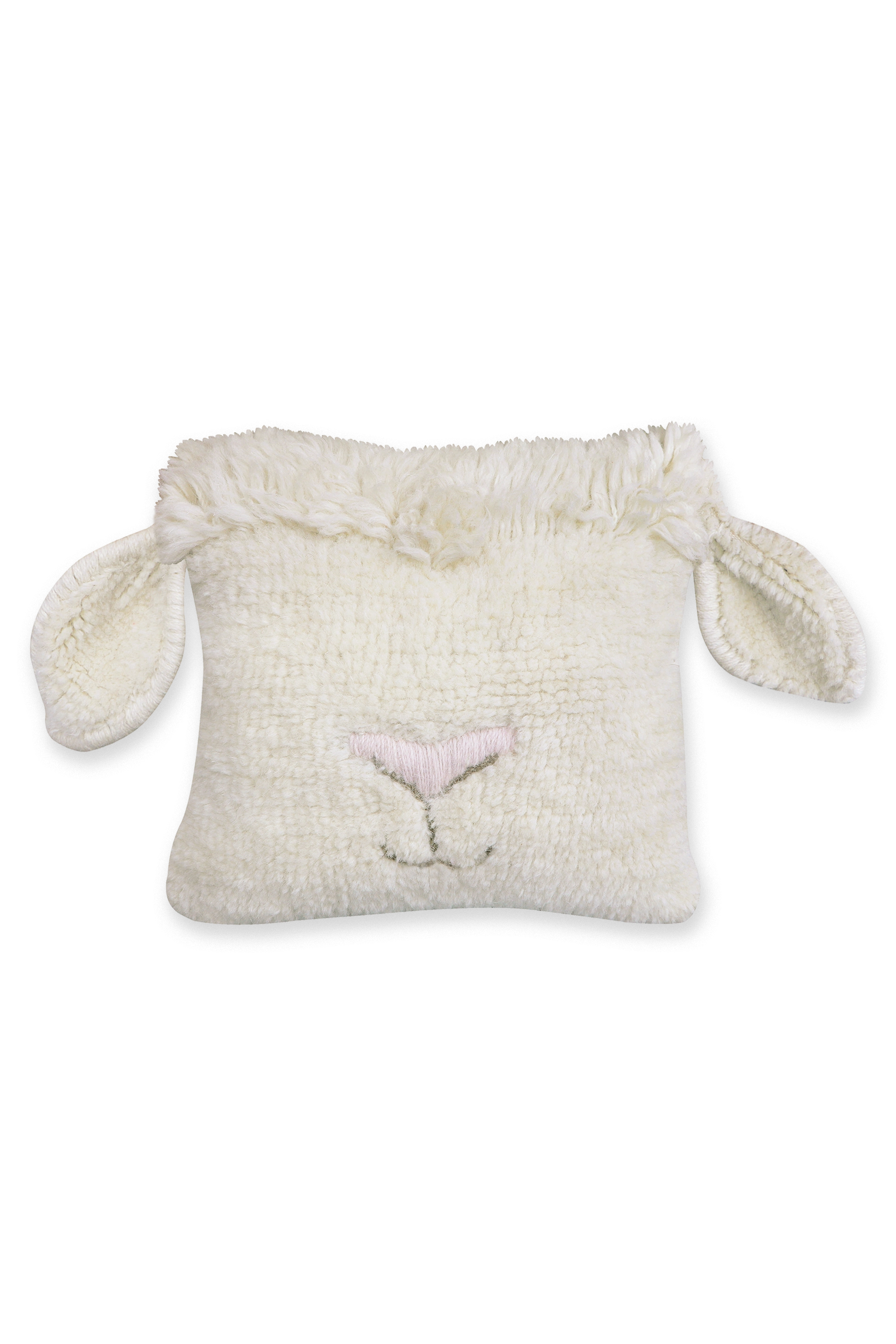 WOOL CUSHION PINK NOSE SHEEP