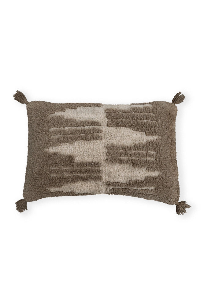 THROW PILLOW ZAGROS BROWN-SEASHELL