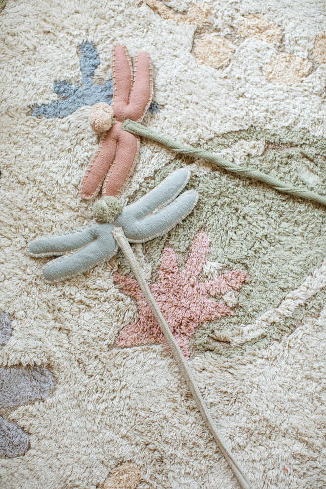 DRAGONFLY WAND VINTAGE NUDE-Textile Toys-Lorena Canals-3