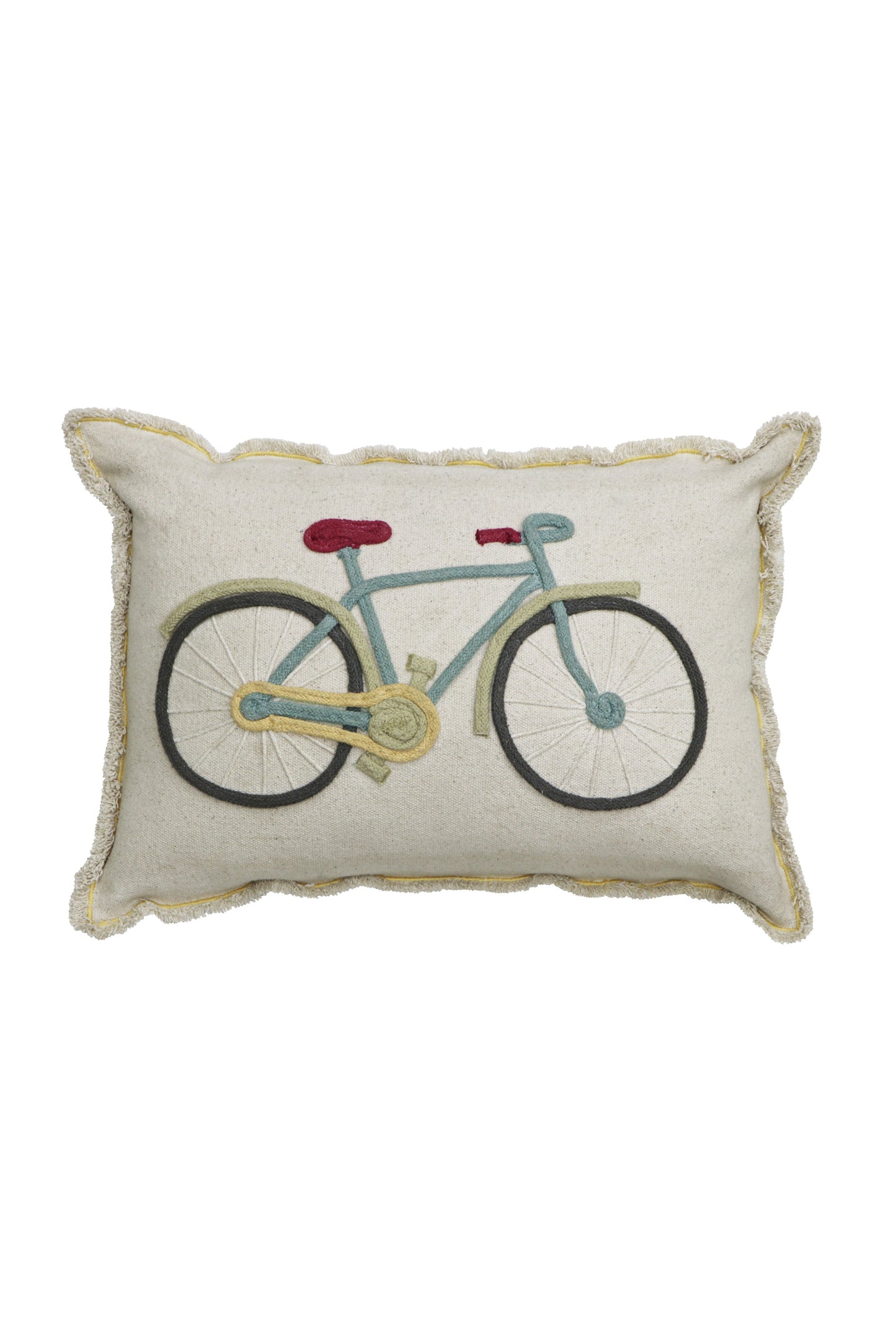 FLOOR CUSHION BIKE-Throw Pillows-By Lorena Canals-1