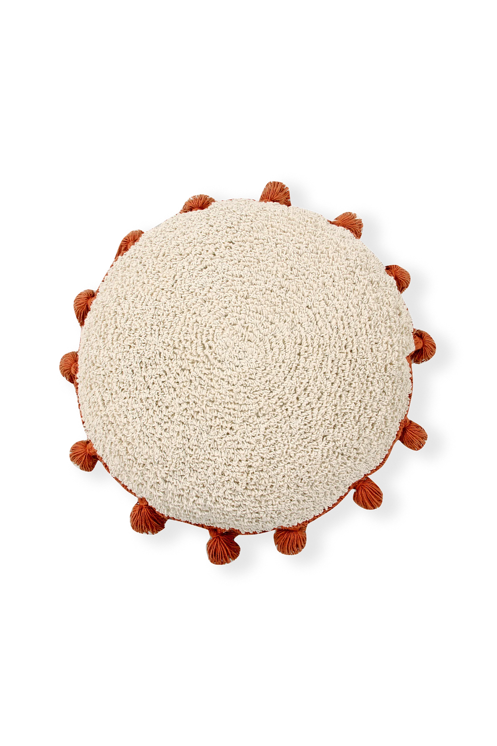 FLOOR CUSHION CIRCLE TERRACOTA