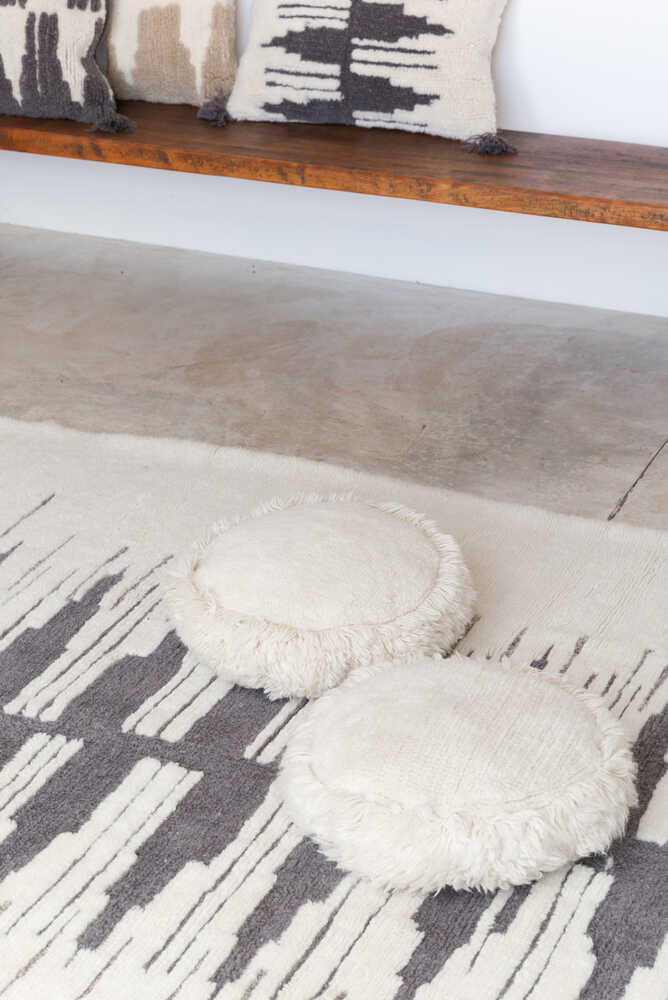 FLOOR CUSHION JAM NATURAL-Pillows-Lorena Canals-2