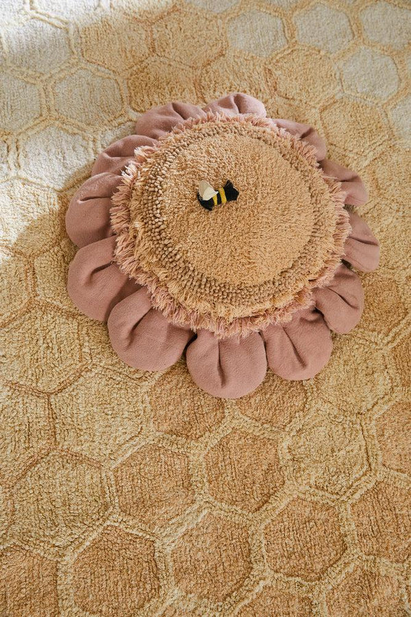 Floor cushion Pink Daisy-Cushions-By Lorena Canals-2