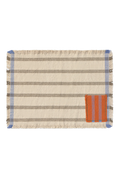 SET OF 2 HANDLOOM PLACEMATS POCKET SOIL BROWN