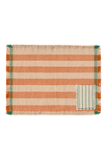 SET OF 2 HANDLOOM PLACEMATS POCKET TERRACOTA