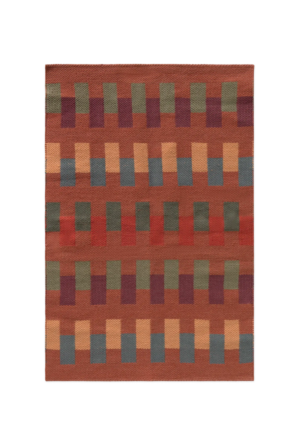HANDLOOM RUG INTERSECTING SIENNA