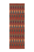 HANDLOOM RUNNER RUG INTERSECTING SIENNA
