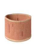 HANDLOOM BASKET VERTICAL TERRACOTA