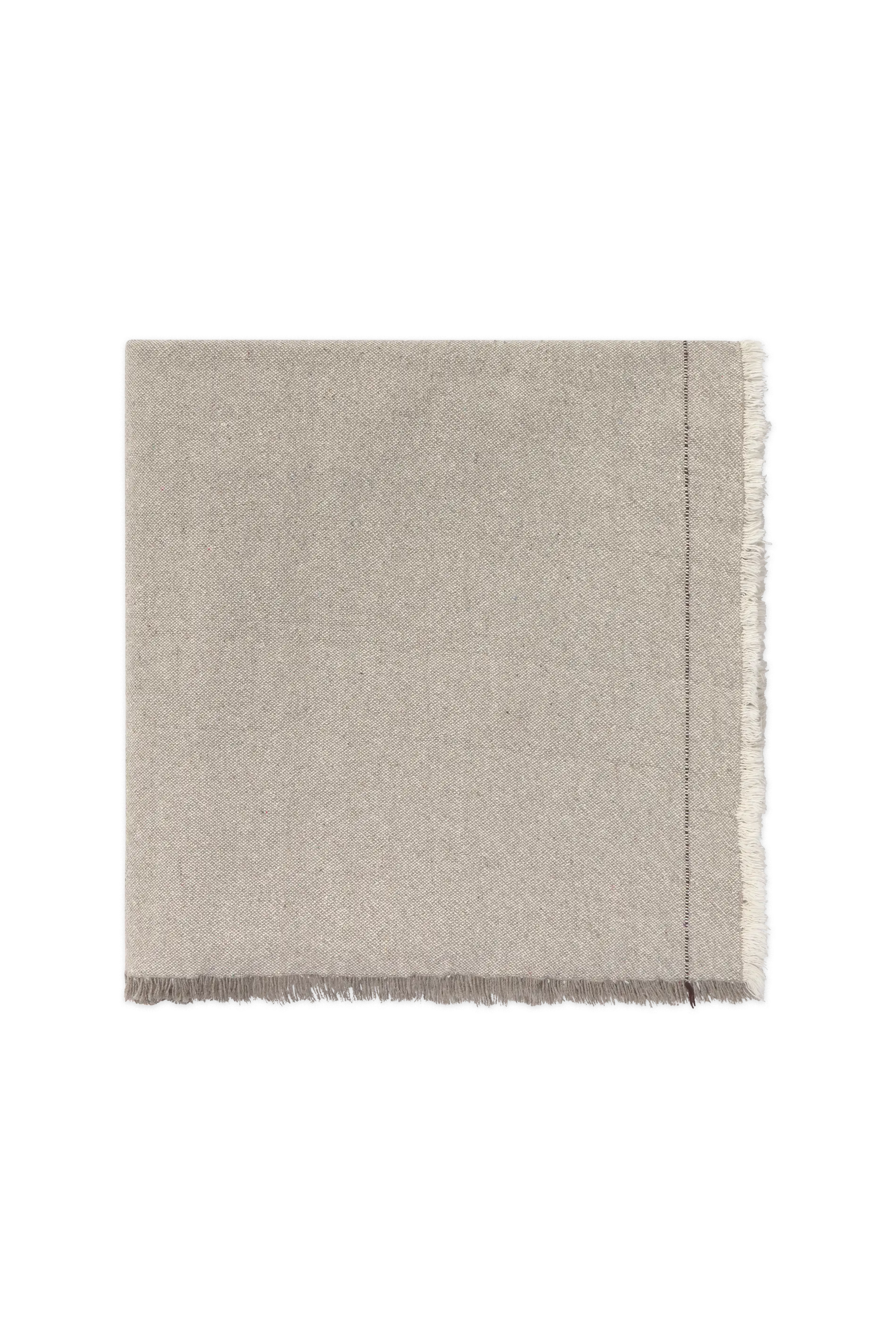 HANDLOOM TABLECLOTH GREIGE