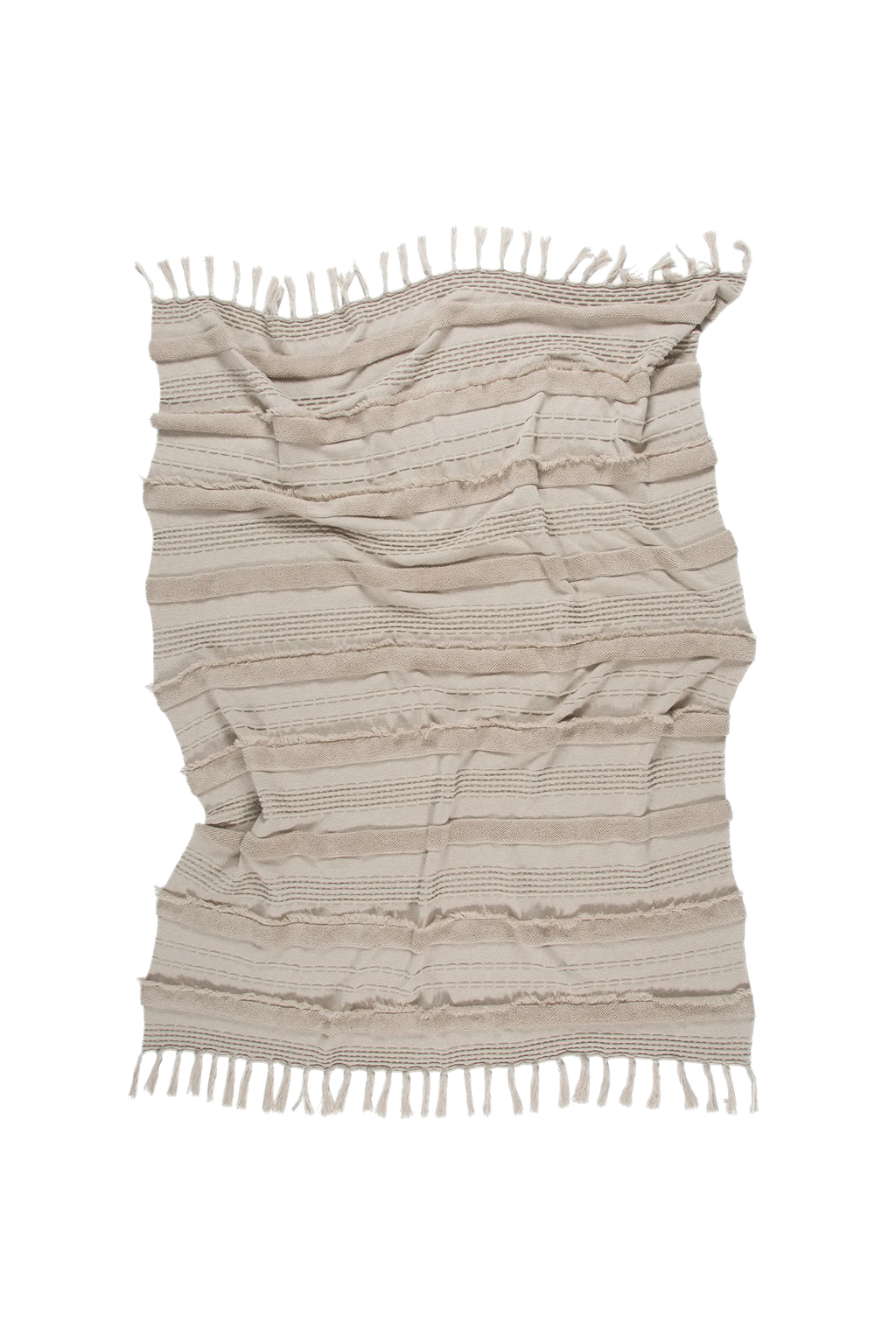 KNITTED BLANKET AIR DUNE WHITE