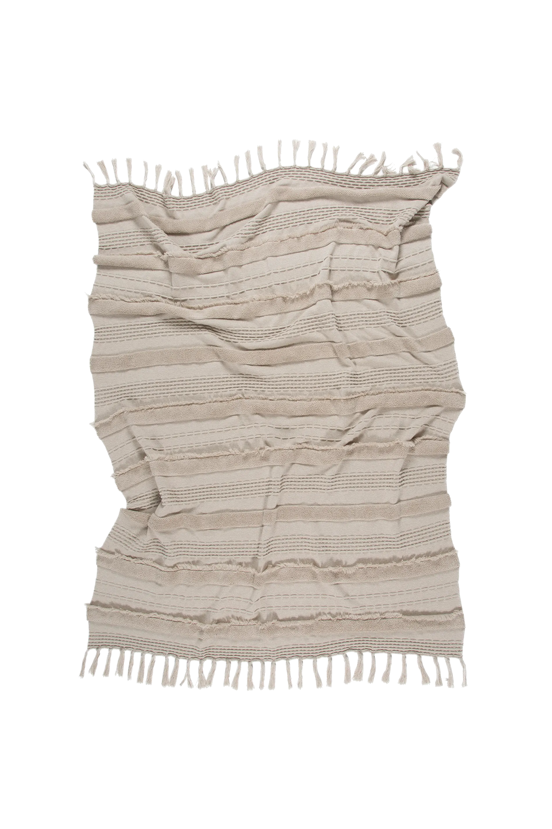 KNITTED BLANKET AIR DUNE WHITE