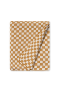KNITTED BLANKET TILES HONEY