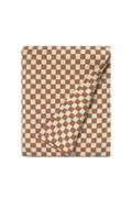 KNITTED BLANKET TILES TOFFEE