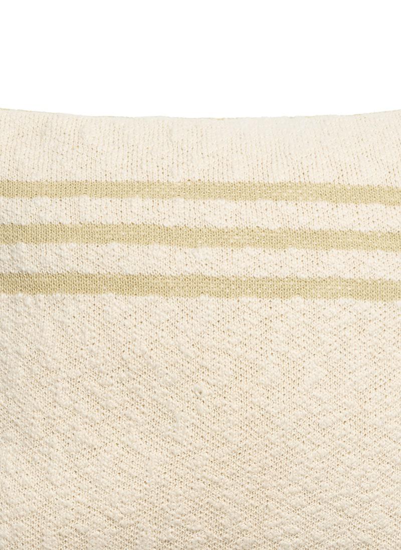 KNITTED CUSHION DUETTO OLIVE - NATURAL-Throw Pillows-Lorena Canals-3