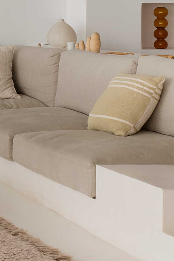 KNITTED CUSHION DUETTO OLIVE - NATURAL-Throw Pillows-Lorena Canals-4