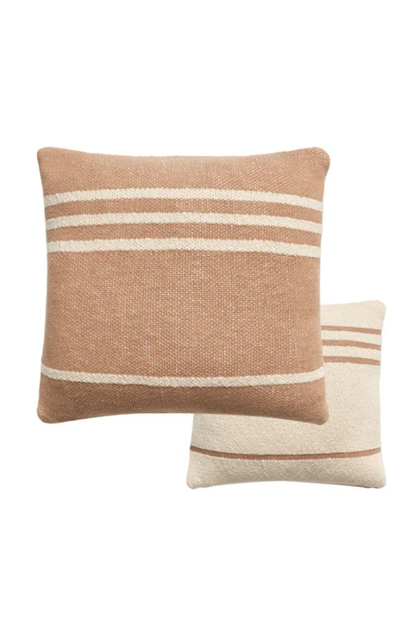 KNITTED CUSHION DUETTO POWDER - NATURAL-Throw Pillows-By Lorena Canals-1