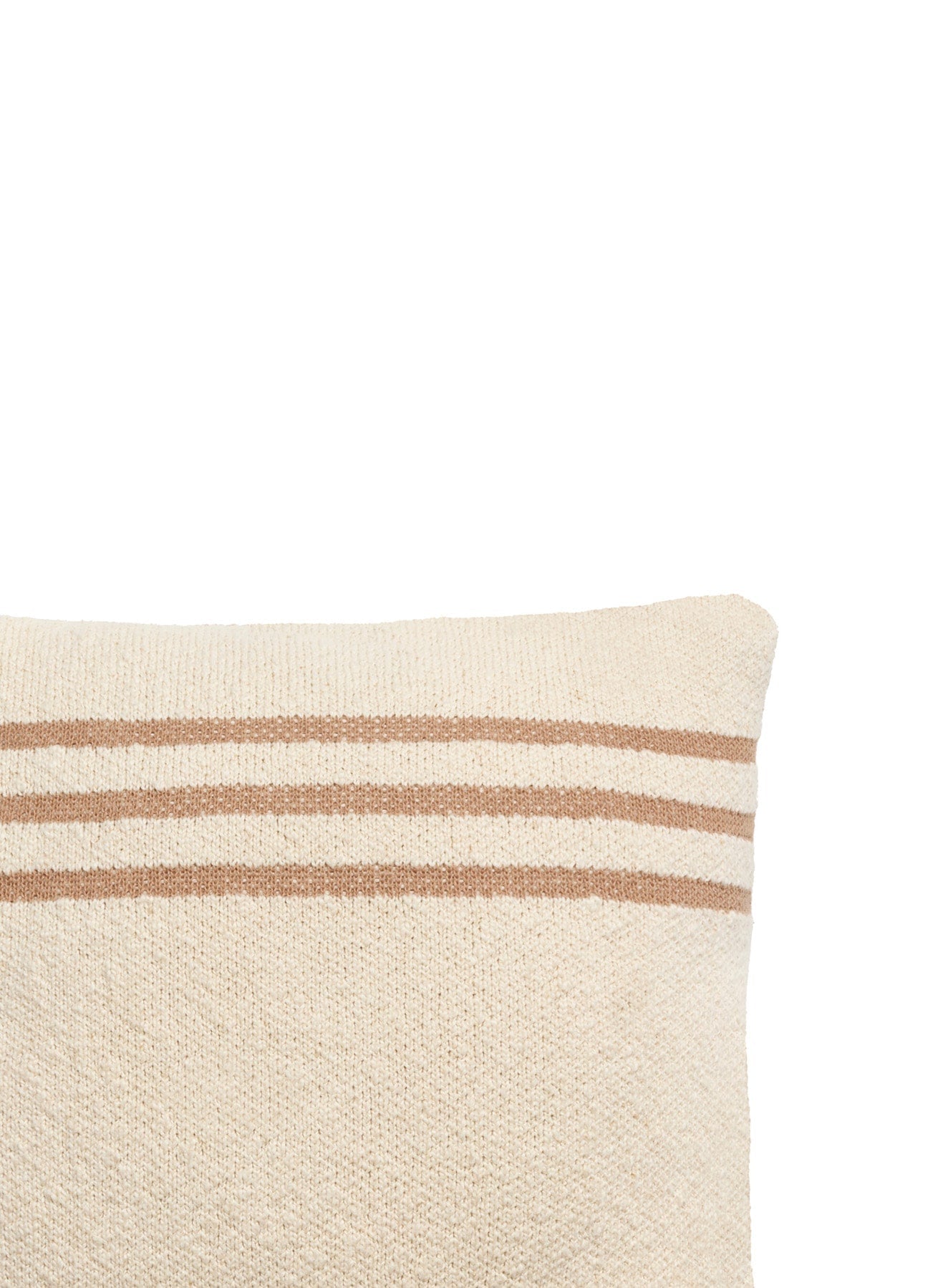 KNITTED CUSHION DUETTO POWDER - NATURAL-Throw Pillows-Lorena Canals-3