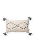 KNITTED CUSHION LITTLE OASIS NATURAL - GREY