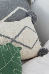 KNITTED CUSHION LITTLE OASIS NATURAL - GREY-Throw Pillows-Lorena Canals-4