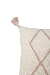 KNITTED CUSHION LITTLE OASIS NATURAL - PALE PINK-Throw Pillows-Lorena Canals-7